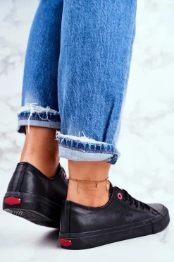 Trampki Damskie Cross Jeans|Trampki Damskie Niskie>Cross Jeans Damskie Trampki Czarne DD2R4029C Czarny