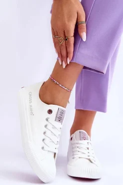 Hot Cross Jeans Damskie Trampki LL2R4067 Białe