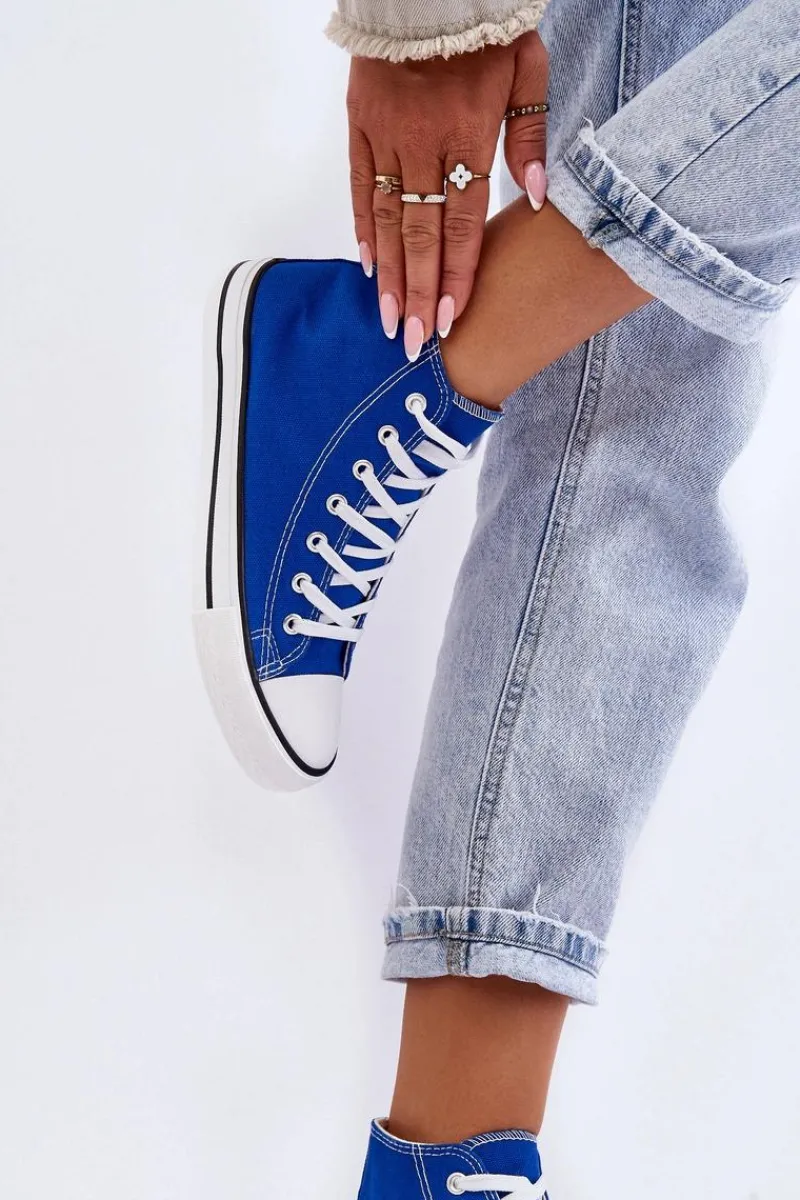 Outlet Damskie Trampki Klasyczne Wysokie e Remos Damskie Trampki Damskie Wysokie