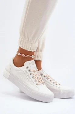 New Lee Cooper Damskie Trampki LCW-24-31-2170 Białe Biały