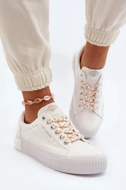 New Lee Cooper Damskie Trampki LCW-24-31-2170 Białe Biały