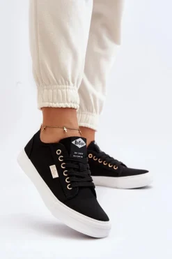 Damskie Trampki LCW-24-31-2202 Czarne Damskie Trampki Damskie Niskie