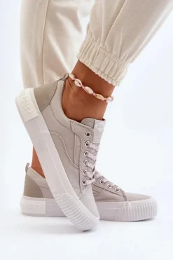 Trampki Damskie Niskie></noscript>Lee Cooper Damskie Trampki LCW-24-31-2171 Szare