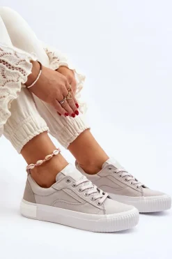 Trampki Damskie Niskie></noscript>Lee Cooper Damskie Trampki LCW-24-31-2171 Szare