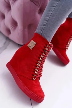 Trampki Damskie Wysokie><noscript><img width=