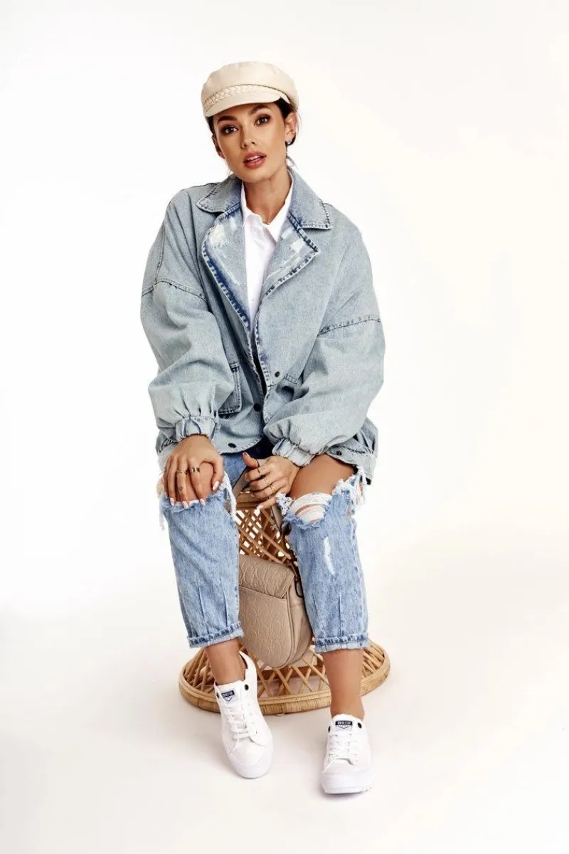 Trampki Damskie Big Star|Trampki Damskie Niskie>Big Star Shoes Damskie Trampki Na Dużej Podeszwie BIG STAR FF274245 Białe