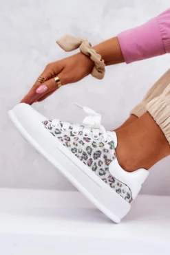 Clearance Damskie Trampki Na Platformie JJ2N4075 Białe Damskie Trampki Damskie Niskie|Sneakersy Damskie