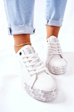 Online Big Star Shoes Damskie Trampki Na Platformie BIG STAR II274181 Białe