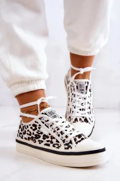 Trampki Damskie Big Star|Trampki Damskie Niskie>Big Star Shoes Damskie Trampki Pantera BIG STAR JJ274615 Białe