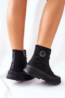 Best Big Star Shoes Damskie Trapery Big Star II274351 Czarne