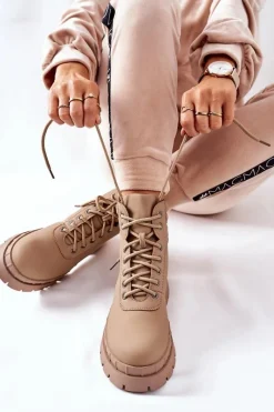 Damskie Trapery|Botki Sznurowane></noscript>Boto Damskie Trapery Khaki Mustgrow