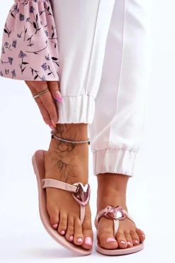 Discount ZAXY Damskie Wegańskie Klapki Japonki JJ285032 Nude