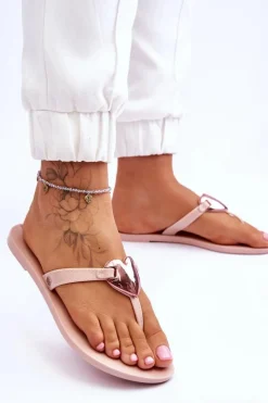 Discount ZAXY Damskie Wegańskie Klapki Japonki JJ285032 Nude