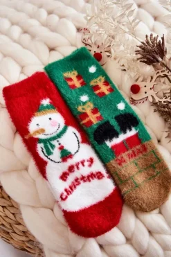 Outlet COSAS Damskie Świąteczne Skarpetki Zestaw 4-Pak