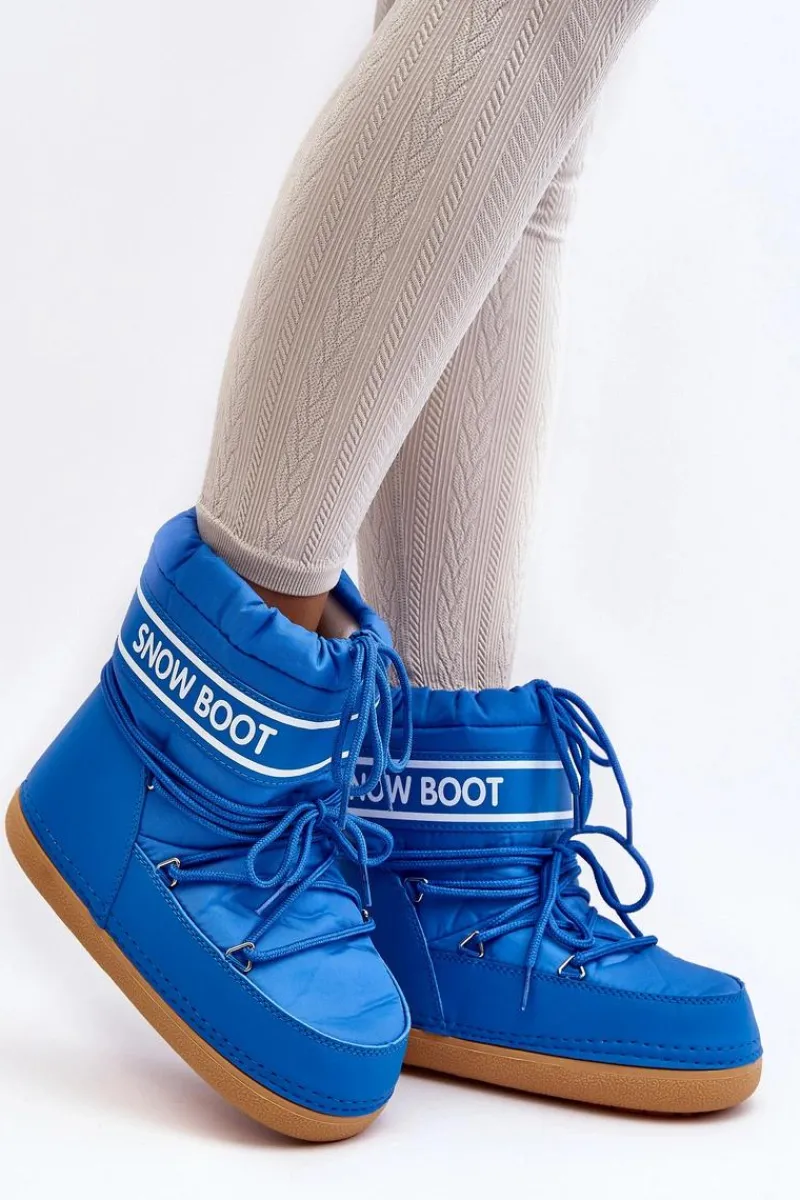 Śniegowce Damskie>Boto Damskie Wiązane Śniegowce e Soia Niebieski