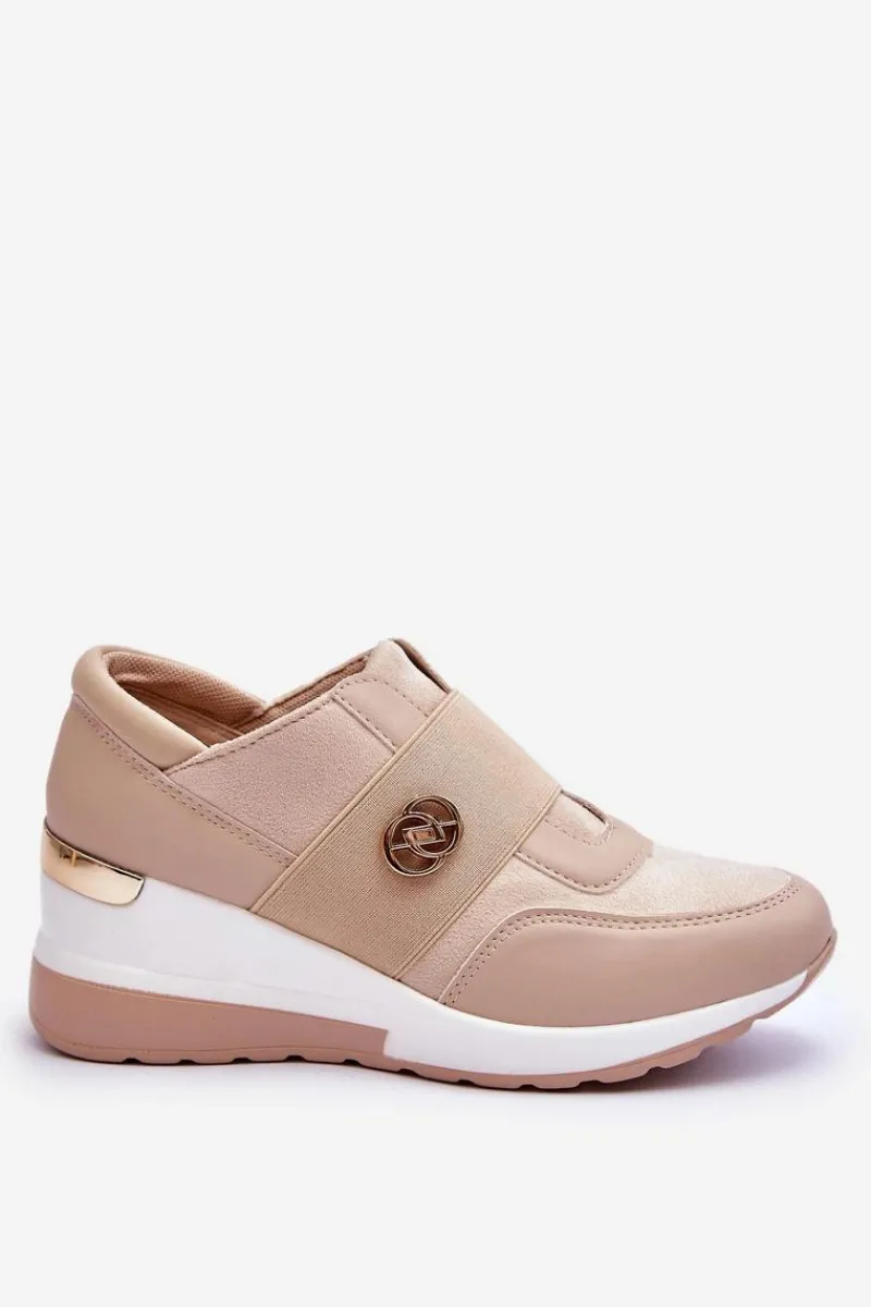 New Damskie Wsuwane Buty Sportowe Beżowe Jonas Damskie Sneakersy Damskie