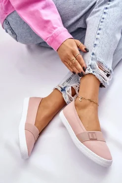 Trampki Damskie Slip-On|Trampki Damskie Big Star></noscript>Big Star Shoes Damskie Wsuwane Tenisówki Big Star LL274202 Nude