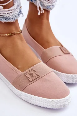 Trampki Damskie Slip-On|Trampki Damskie Big Star></noscript>Big Star Shoes Damskie Wsuwane Tenisówki Big Star LL274202 Nude