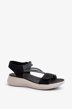 Sandały Płaskie><noscript><img width=