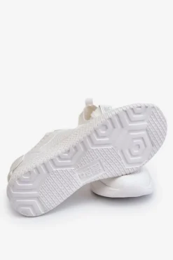 Outlet Big Star Shoes Damskie Wygodne Sneakersy Memory Foam System Big Star LL274415 Białe