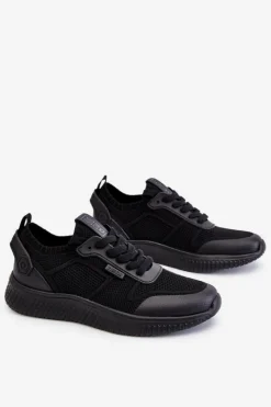 Buty Sportowe Na Platformie|Buty Sportowe Big Star>Big Star Shoes Damskie Wygodne Sneakersy Memory Foam System Big Star LL274414 Czarne