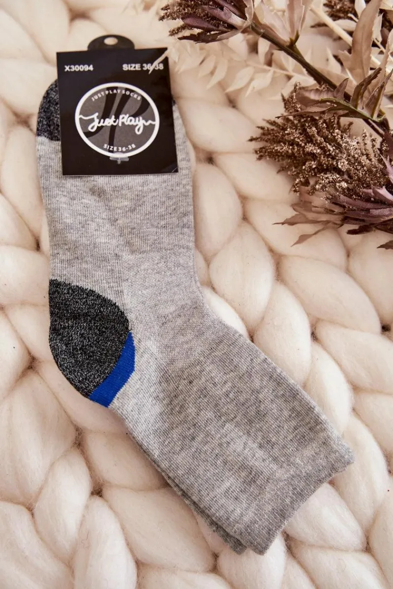 Online Damskie Wysokie Bawełniane Skarpety Szare Skarpetki|Skarpetki