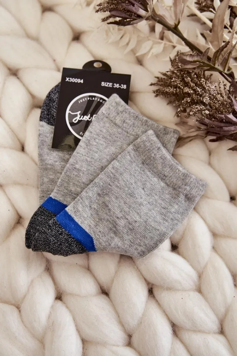 Online Damskie Wysokie Bawełniane Skarpety Szare Skarpetki|Skarpetki