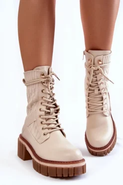 Botki Sznurowane|Botki Zimowe Damskie><noscript><img width=