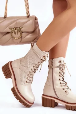 Botki Sznurowane|Botki Zimowe Damskie><noscript><img width=