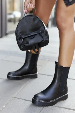 Online Damskie buty S.Barski Damskie Wysokie Botki Sztyblety Czarne Nemoreva