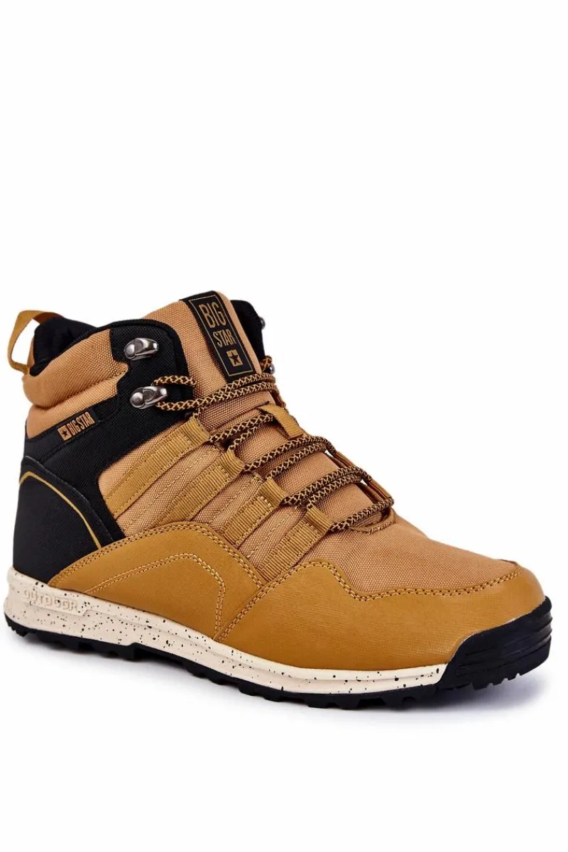 Discount Damskie Wysokie Buty Trekkingowe Big Star KK274609 Camel Damskie Trekkingowe Damskie|Damskie Trapery