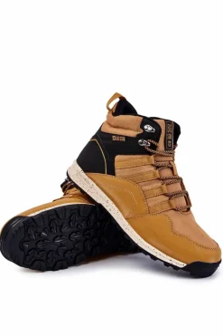 Discount Damskie Wysokie Buty Trekkingowe Big Star KK274609 Camel Damskie Trekkingowe Damskie|Damskie Trapery