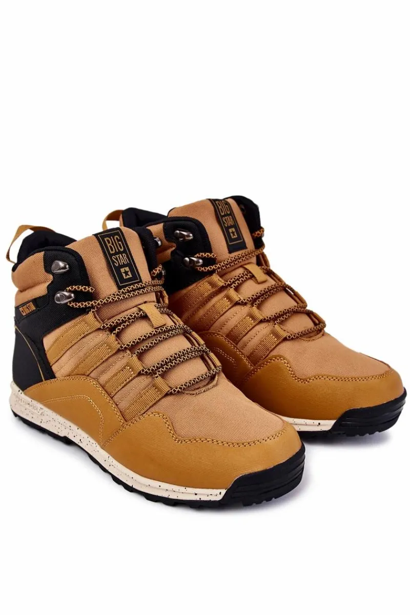 Discount Damskie Wysokie Buty Trekkingowe Big Star KK274609 Camel Damskie Trekkingowe Damskie|Damskie Trapery
