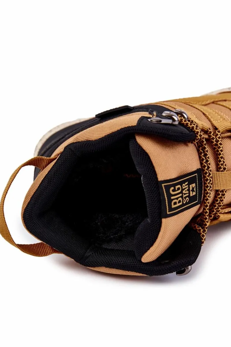 Discount Damskie Wysokie Buty Trekkingowe Big Star KK274609 Camel Damskie Trekkingowe Damskie|Damskie Trapery