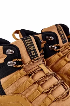 Discount Damskie Wysokie Buty Trekkingowe Big Star KK274609 Camel Damskie Trekkingowe Damskie|Damskie Trapery