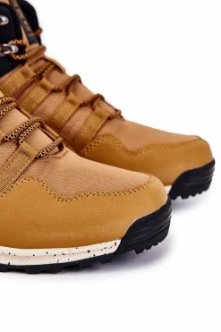 Discount Damskie Wysokie Buty Trekkingowe Big Star KK274609 Camel Damskie Trekkingowe Damskie|Damskie Trapery