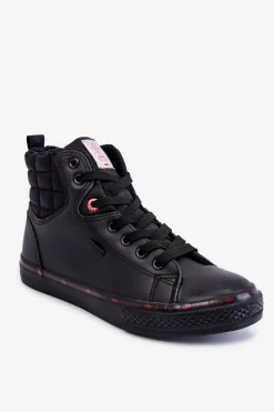 Cross Jeans Damskie Wysokie Trampki KK2R4058C Czarne Czarny