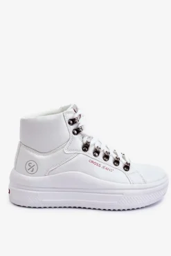 Trampki Damskie Cross Jeans|Trampki Damskie Wysokie></noscript>Cross Jeans Damskie Wysokie Trampki KK2R4028C Białe