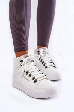 Trampki Damskie Cross Jeans|Trampki Damskie Wysokie></noscript>Cross Jeans Damskie Wysokie Trampki KK2R4028C Białe