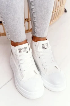 Trampki Damskie Wysokie><noscript><img width=