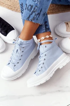 Trampki Damskie Wysokie><noscript><img width=