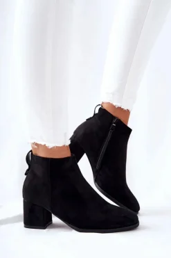 Botki Na Słupku|Czarne Botki></noscript>Buty damskie Vinceza Damskie Zamszowe Botki Czarne Ardmore