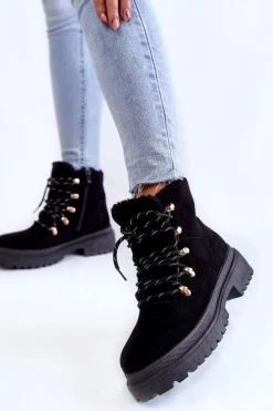 Damskie Trapery|Botki Sznurowane><noscript><img width=