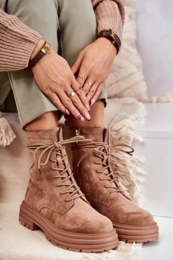 Botki Sznurowane|Czarne Botki><noscript><img width=