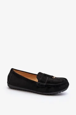 New Damskie Zamszowe Klasyczne Mokasyny Czarne Ontala Damskie Loafersy Damskie|Mokasyny Damskie Zamszowe