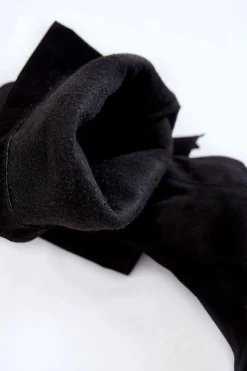 Best Boto Damskie Zamszowe Kozaki Muszkieterki Lewski 2833 Czarne