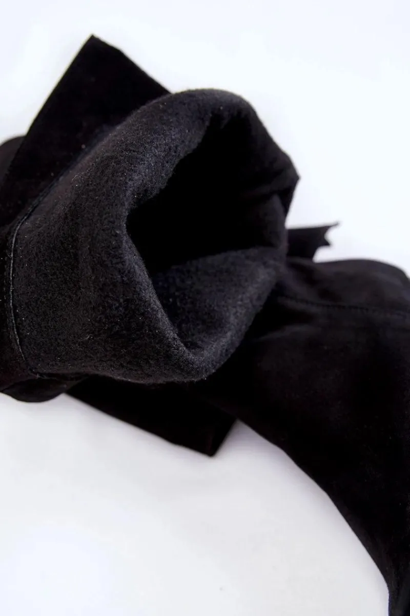 Best Boto Damskie Zamszowe Kozaki Muszkieterki Lewski 2833 Czarne