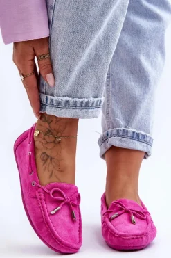 Sale Damskie Zamszowe Mokasyny Różowe Si Passione Damskie Mokasyny Damskie Zamszowe