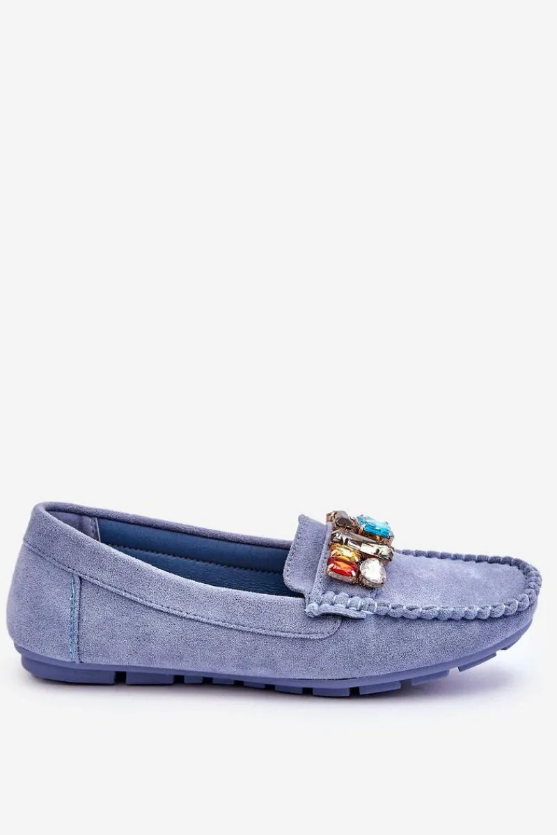 Clearance Damskie Zamszowe Mokasyny Z Kryształkami e Lucille Damskie Loafersy Damskie|Mokasyny Damskie Zamszowe