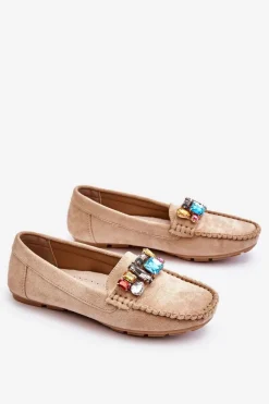 Loafersy Damskie|Mokasyny Damskie Zamszowe><noscript><img width=